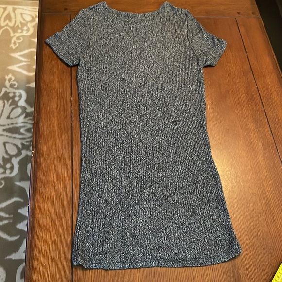 Brand Melville Stretchy T-Shirt Dress. One size. Black / gray heathered. Soft - Picture 5 of 6